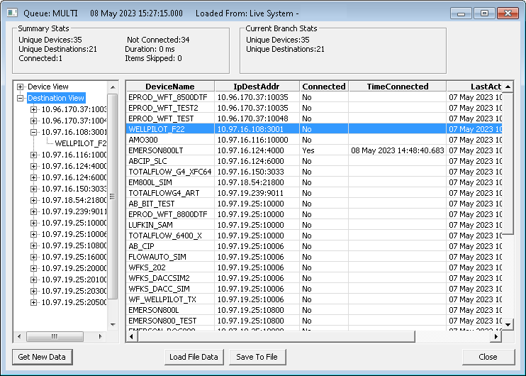 View Connection Status View Connection Status